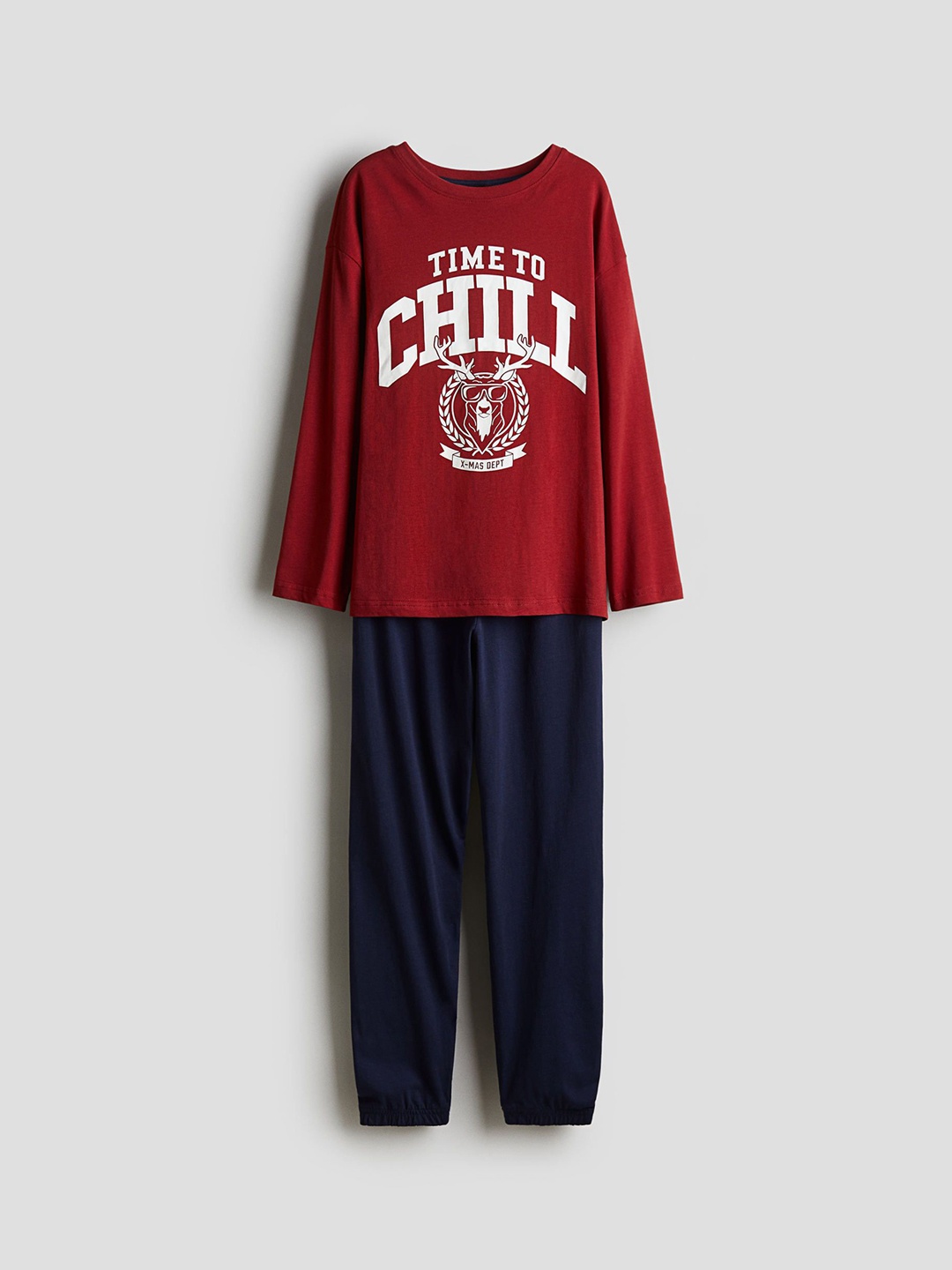 

H&M Boys Pure Cotton Night Suit, Red