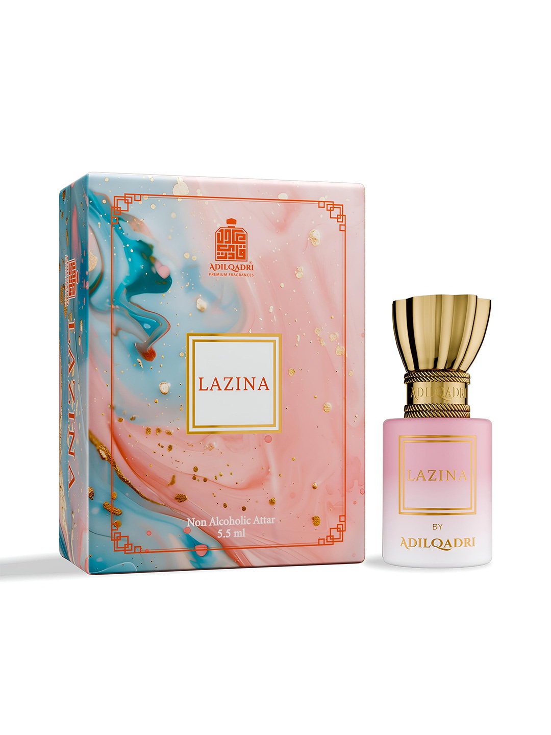 

ADILQADRI Lazina Non Alcoholic Roll On Attar - 5.5ml, Pink
