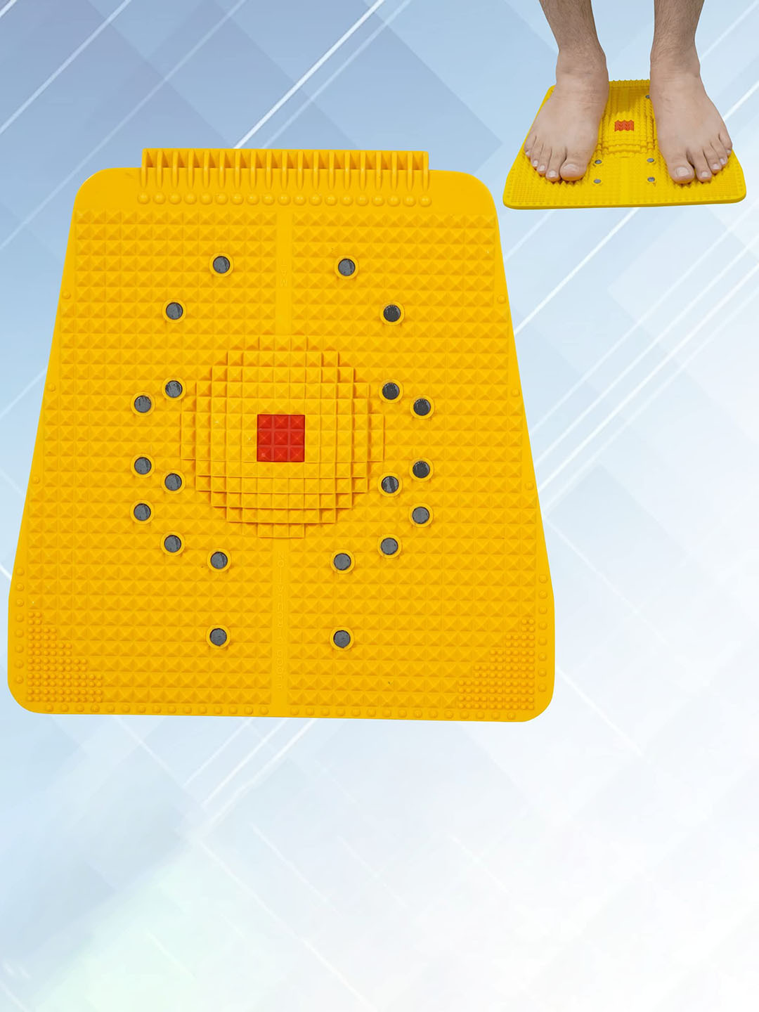 

Acufit Acupressure Foot Massager With Magents For Stress & Pain Relief, Yellow