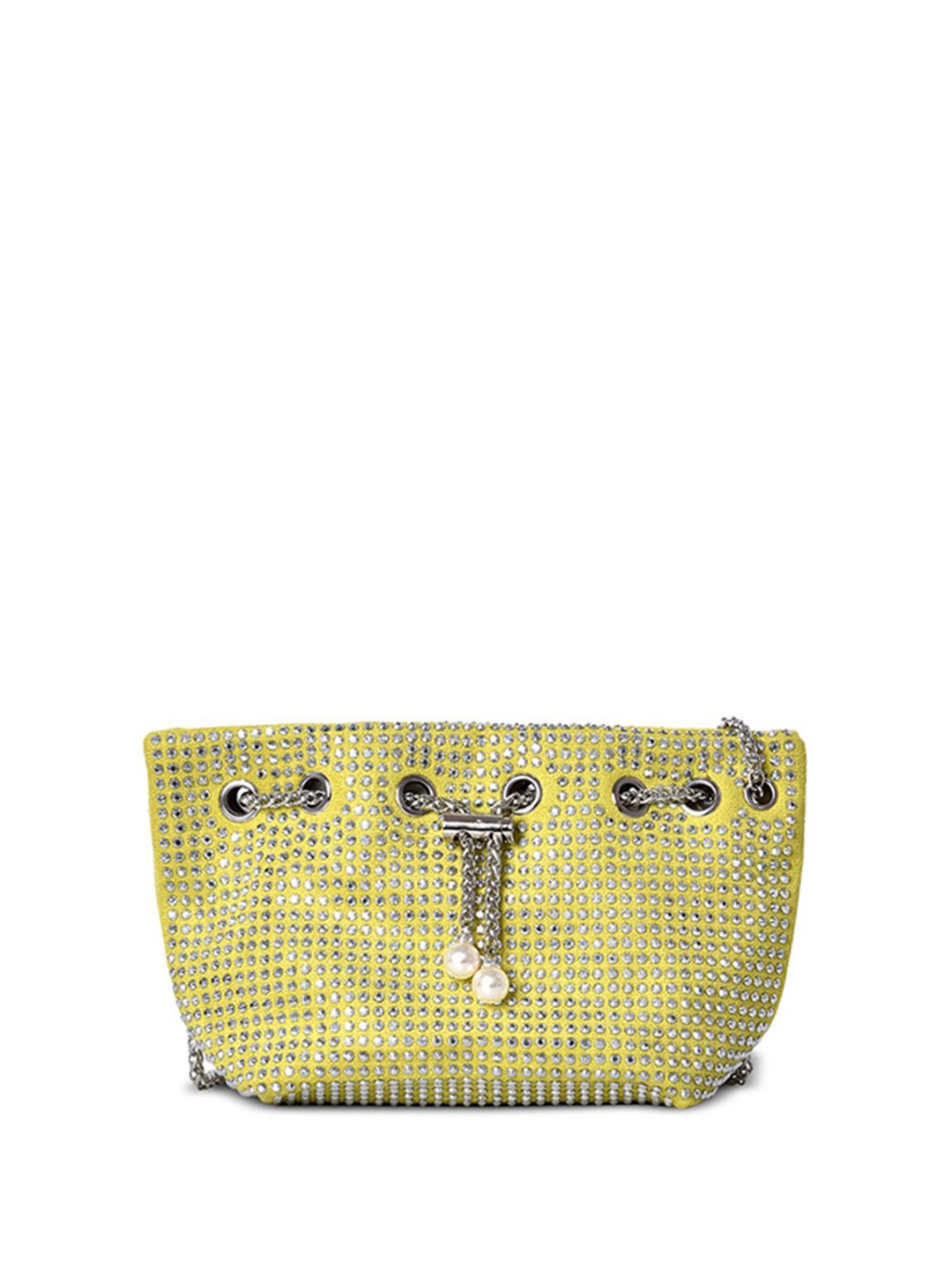 

RAVE Embellished Swagger Shoulder Bag, Yellow