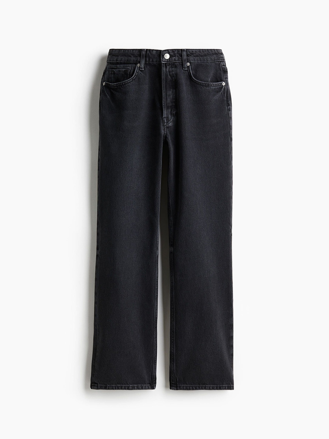 

H&M Straight Jeans, Black