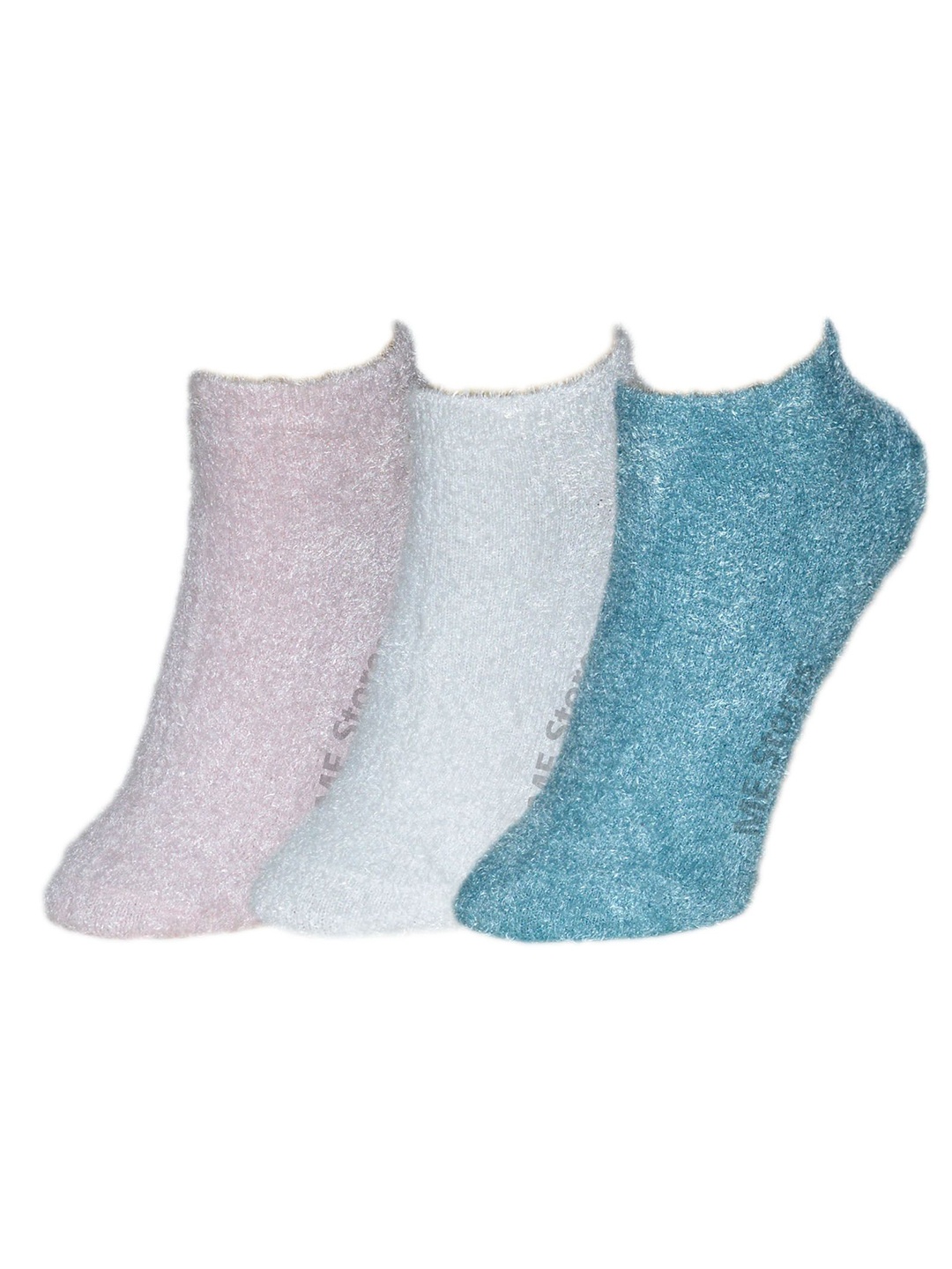 

BAESD Women Pack Of 3 Ankle Length Socks, Blue