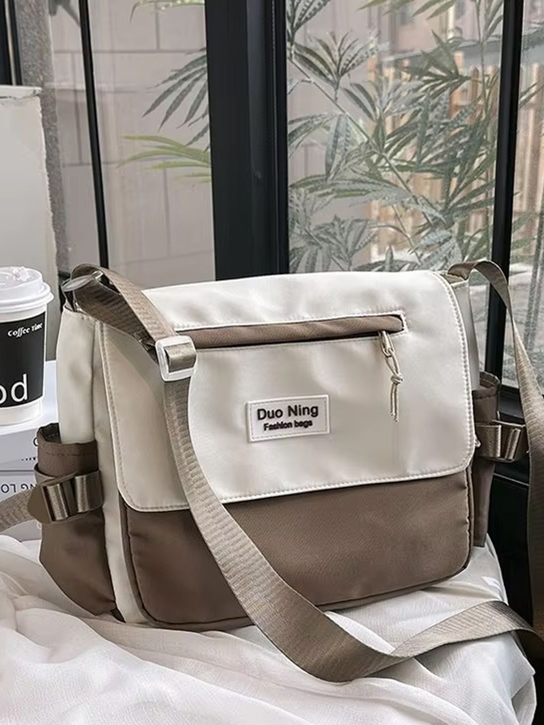 

StyleCast Brown Casual Structured Side Bag