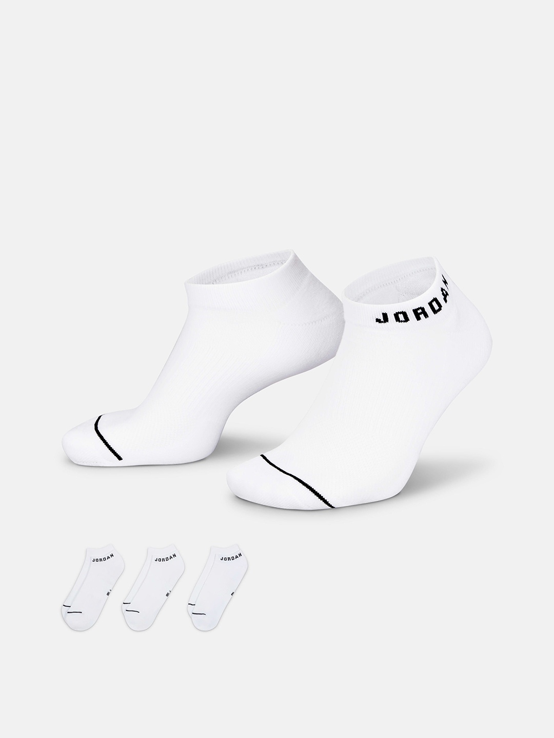 

Nike Unisex Pack Of 3 Jordan Everyday No-Show Socks, White