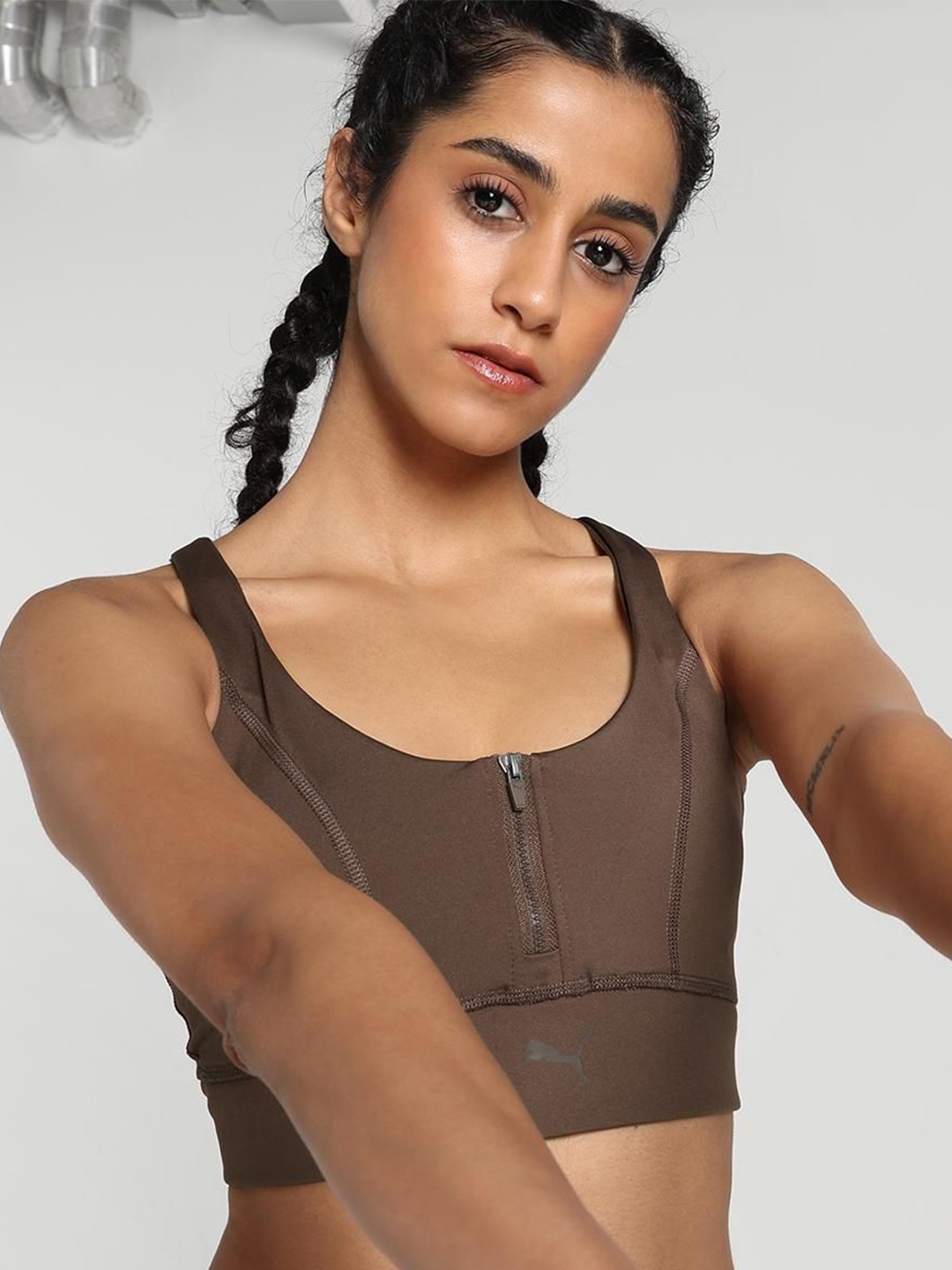 

Puma Women Seamless High Impact Eversculpt Training Bra, Brown