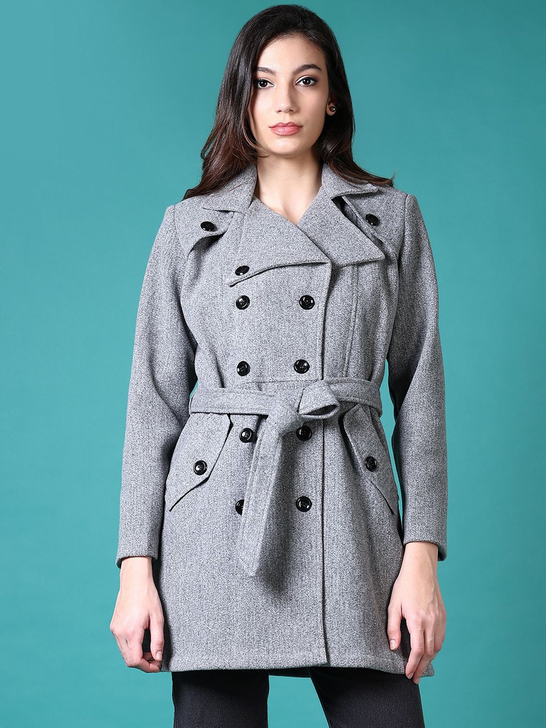 

V-Mart Women Tailored Jacket, Grey