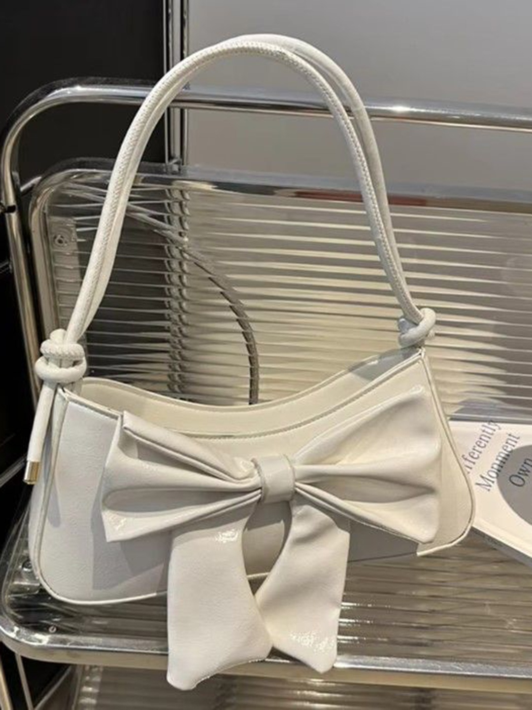 

StyleCast White Structured Handheld Bag
