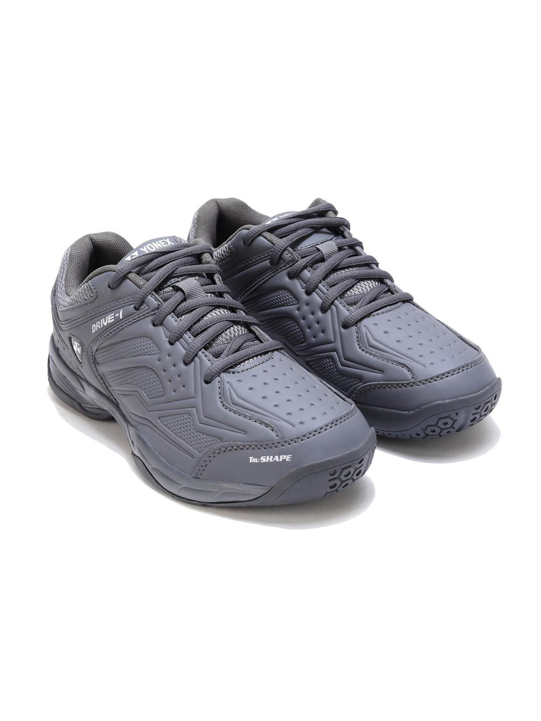 

YONEX Men DRIVE I Lace-Ups Non-Marking Badminton Shoes, Grey