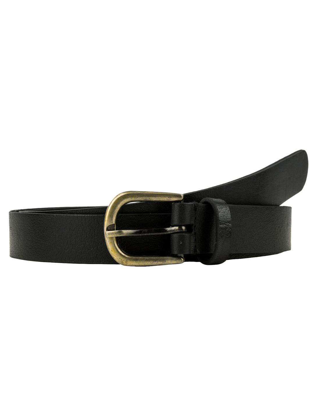 

Aditi Wasan Women Leather Formal Belt, Black