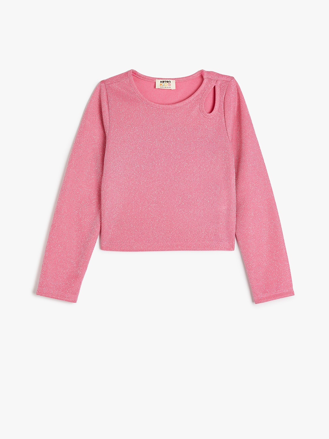 

Koton Girls Round Neck Long Sleeves Top, Purple