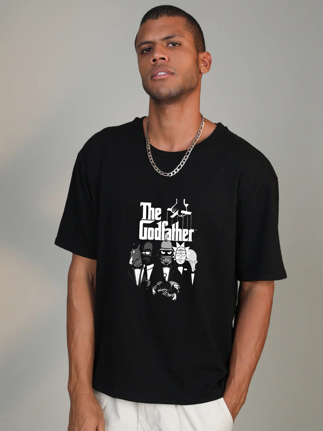 

BOTNIA Unisex Printed T-shirt, Black