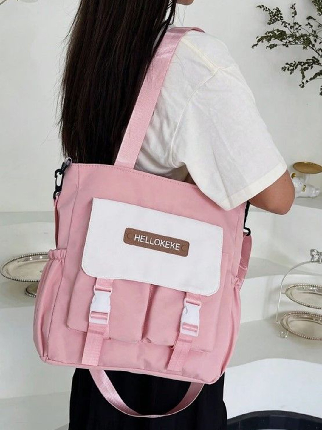 

StyleCast Bucket Handheld Bag, Pink