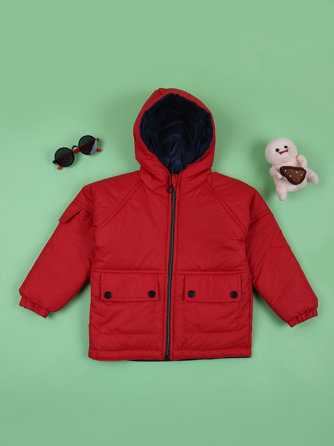 

V-Mart Boys Padded Jacket, Red