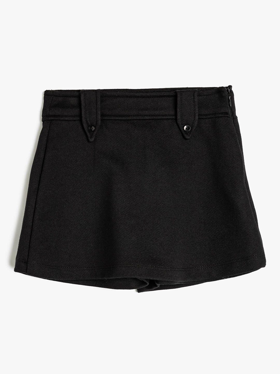 

Koton Girls Mid-Rise Regular Fit Shorts, Black