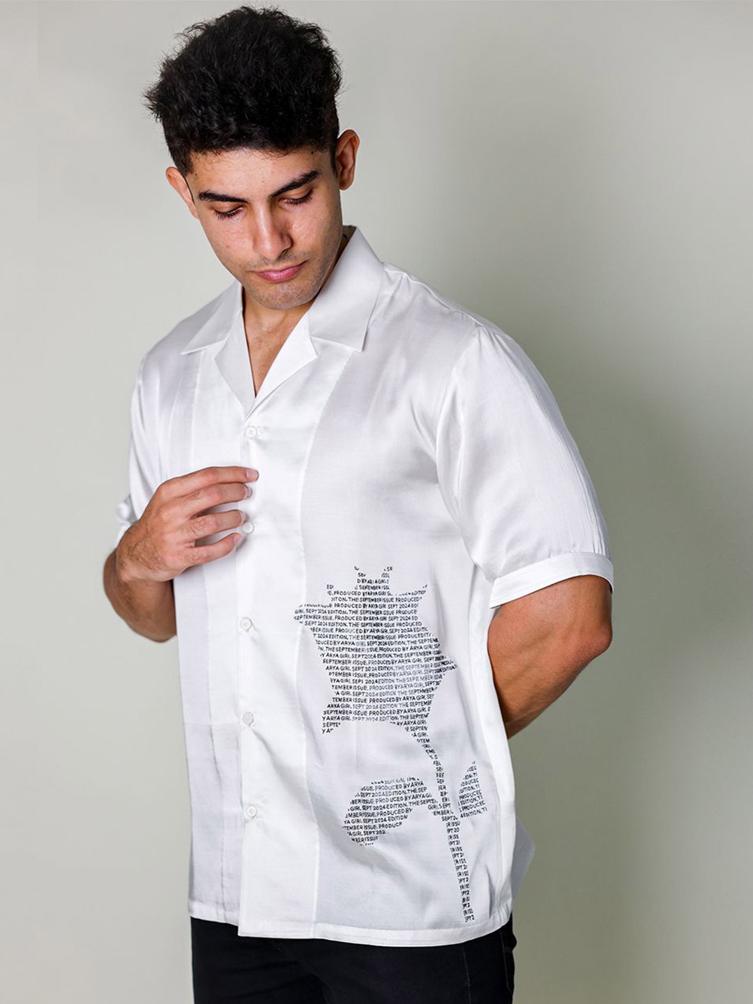 

Arya Giri Men Comfort Opaque Casual Shirt, White