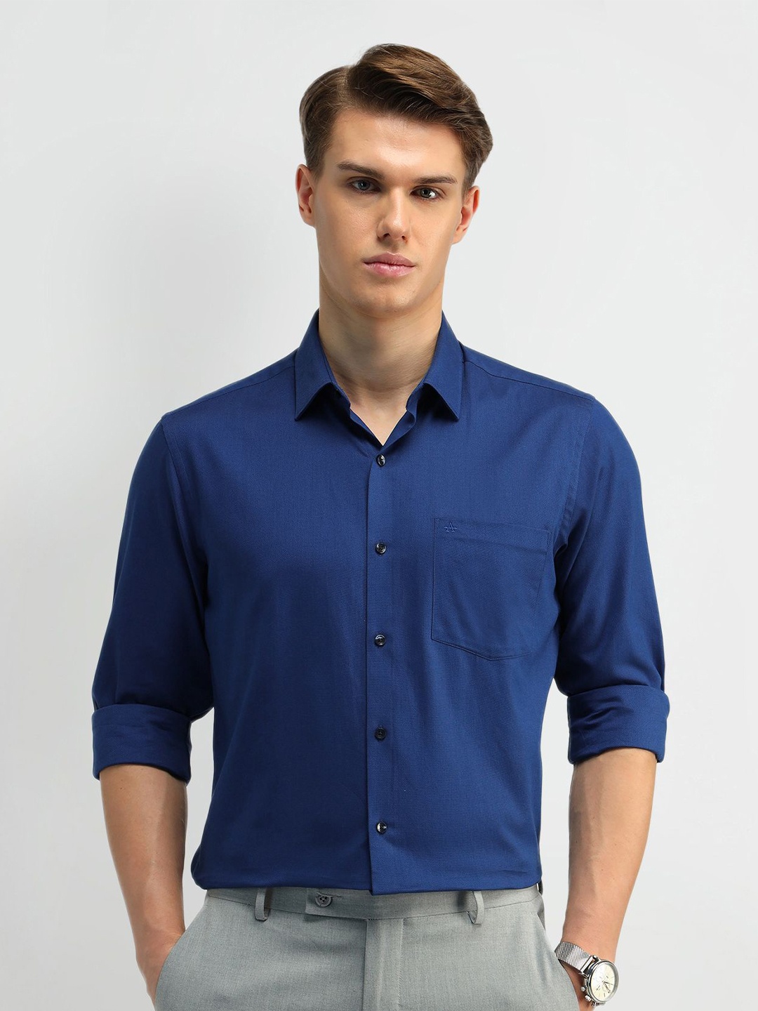 

Arrow Men Classic Opaque Formal Shirt, Blue