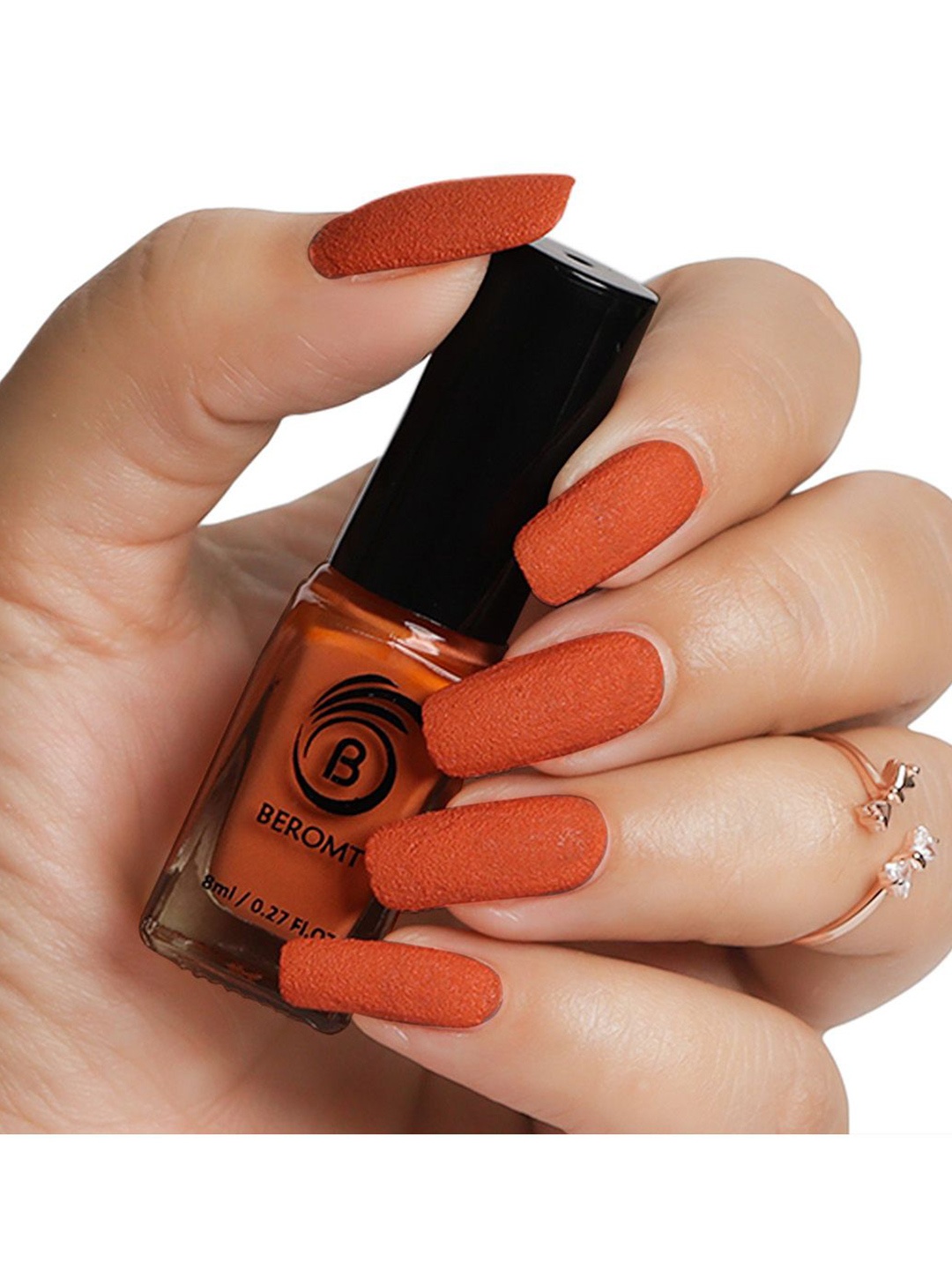 

BEROMT Matte Sugar Crush Quick Dry Nail Polish - 8 ml - Orange - BNP620