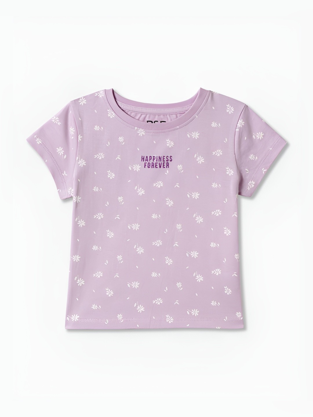 

R&B Girls Printed T-shirt, Purple