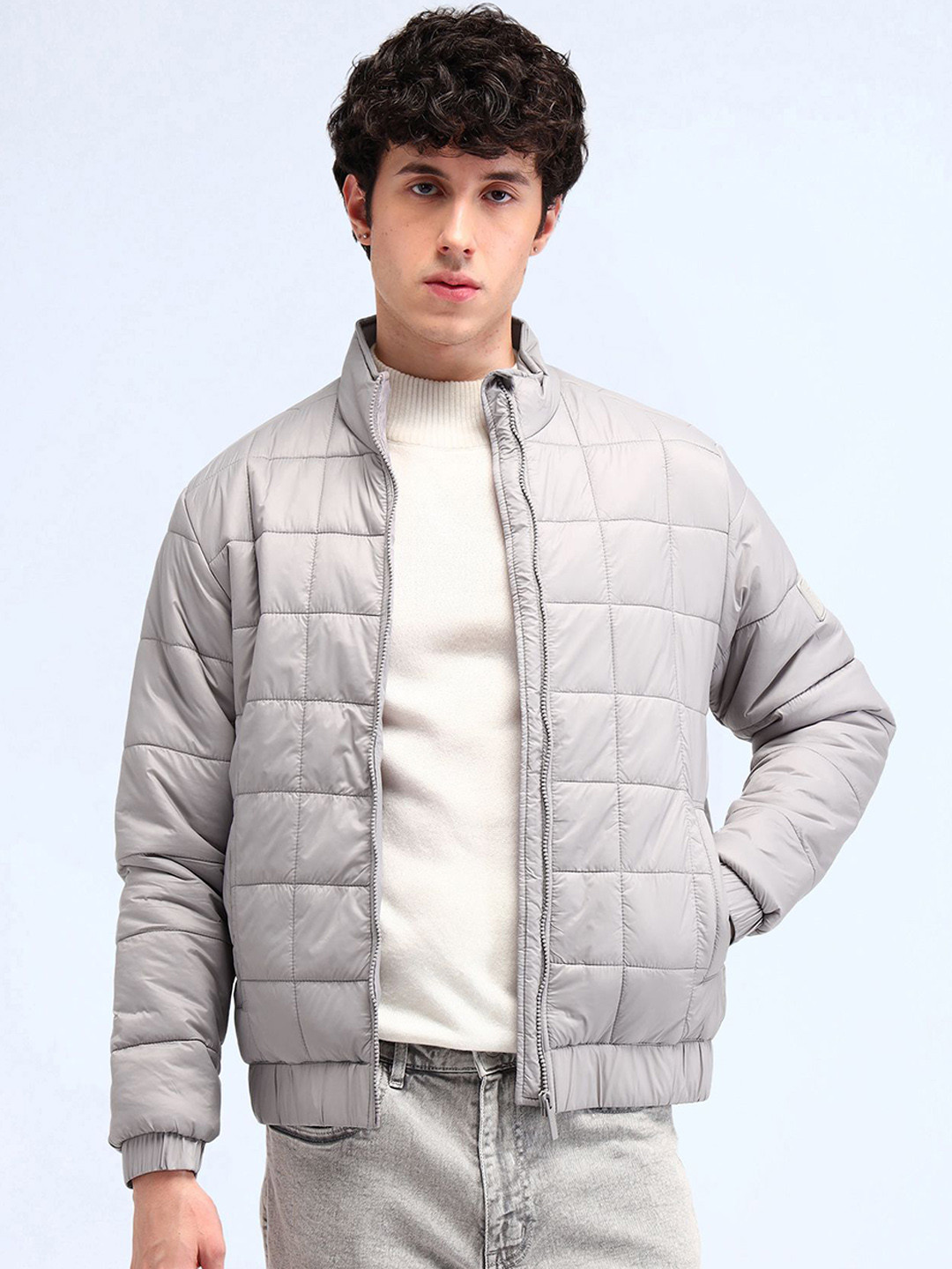 

Flying Machine Men Quilted Jacket, Black