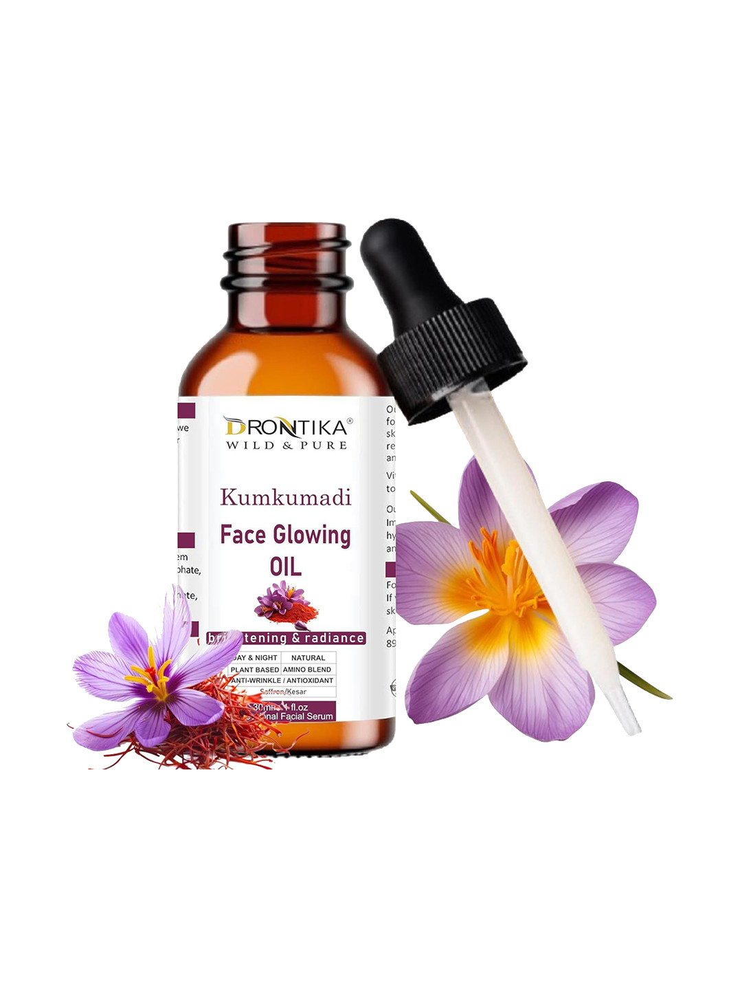 

DRONTIKA Kumkumadi Tailam Face Glowing Oil Enriched With 18 Powerful Herbs - 30 ml, White