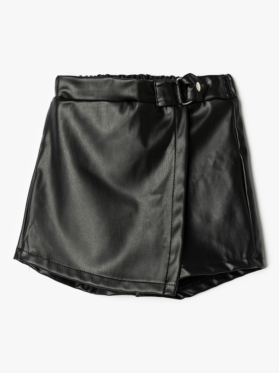 

Koton Girls Knitted Regular Fit Mid-Rise Shorts, Black