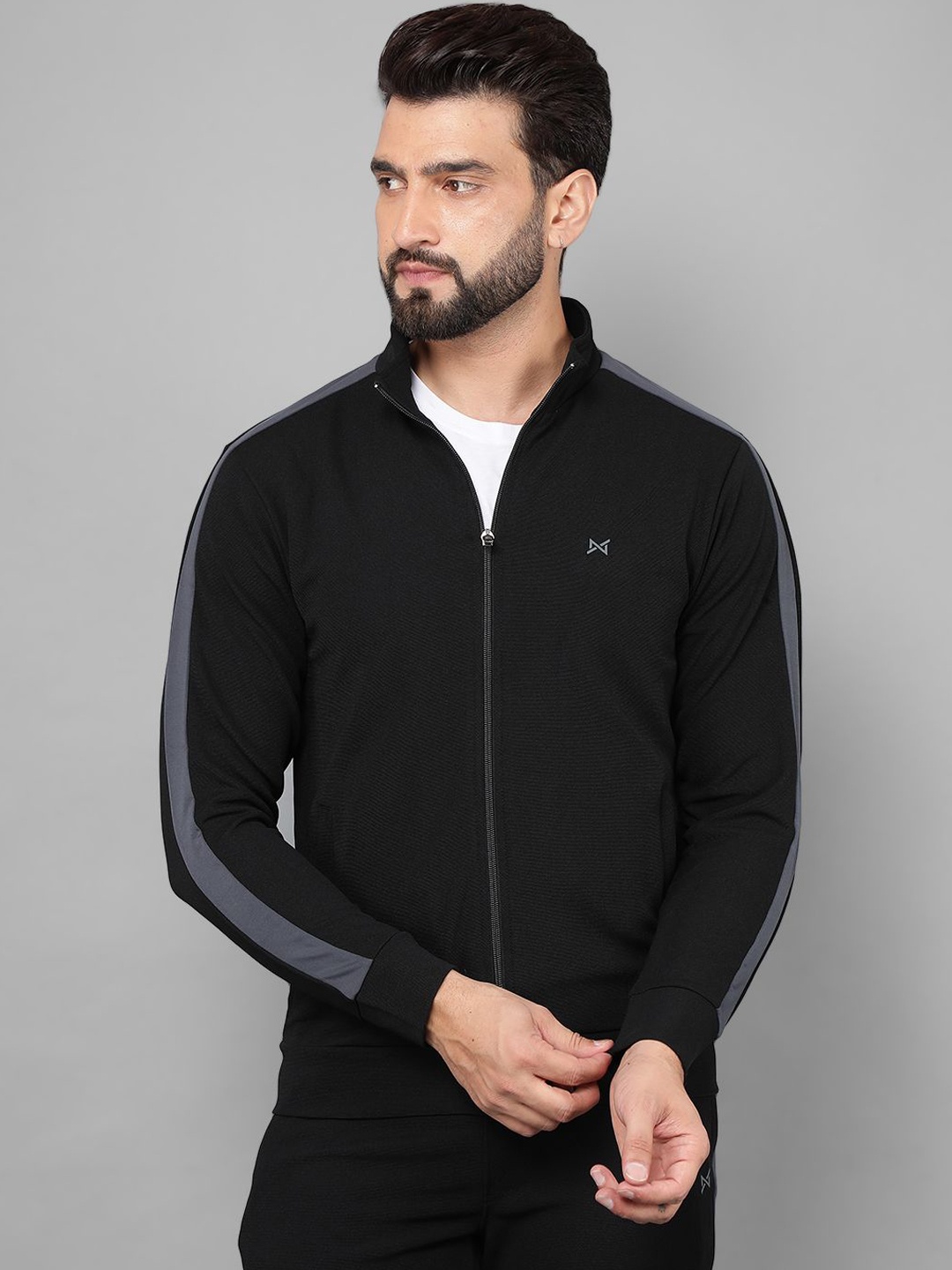 

Force NXT Men Lightweight Training or Gym Sporty Jacket, Black