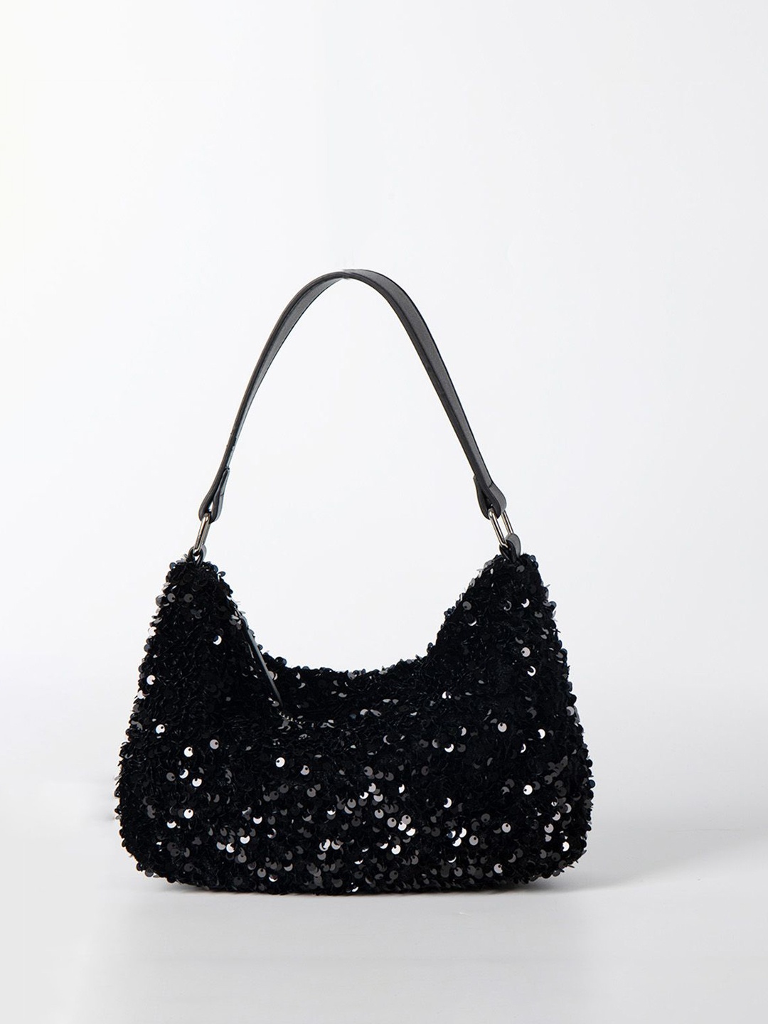 

RAVE Embellished Oversized Bowling Hobo Bag, Black