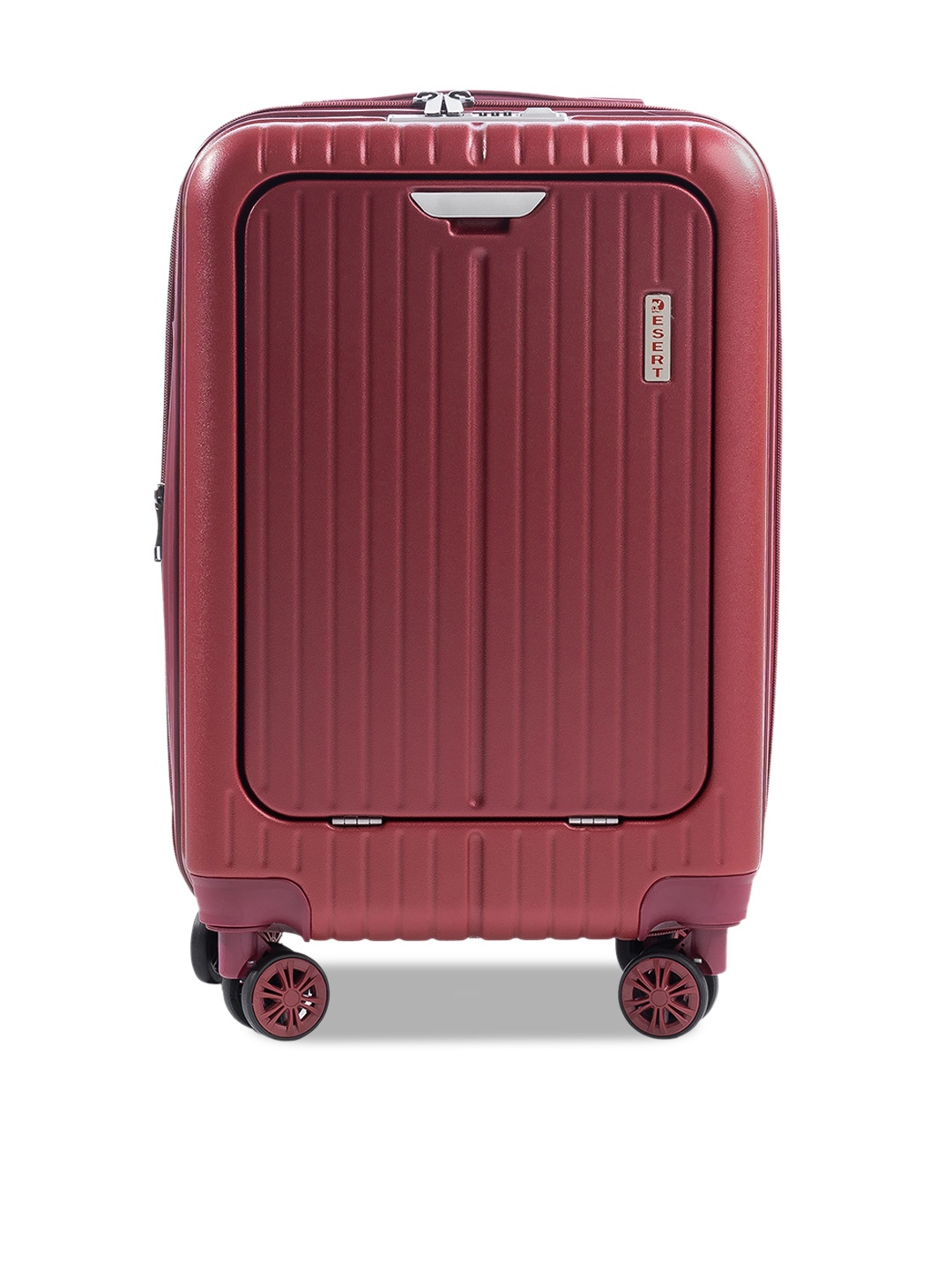 

PYB Hard Sided Cabin Trolly Suitcase, Red