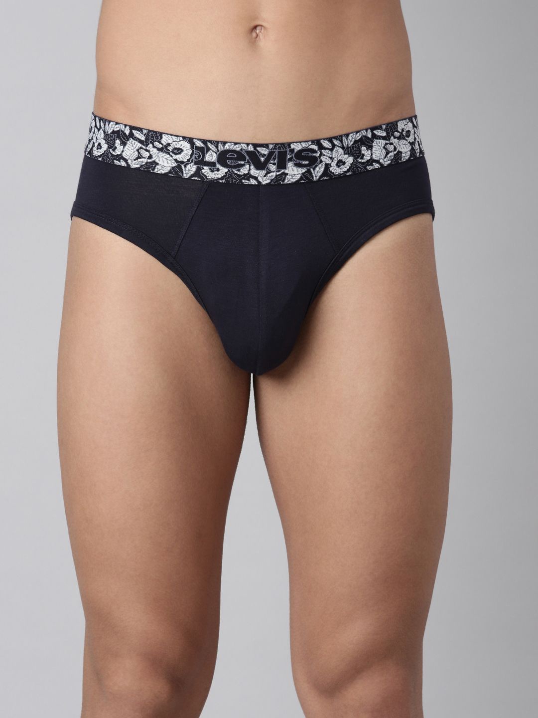 

Levis Men Solid Tencel Micro Modal Supima Cotton with Jacquard Ultrasoft Waistband Brief, Black