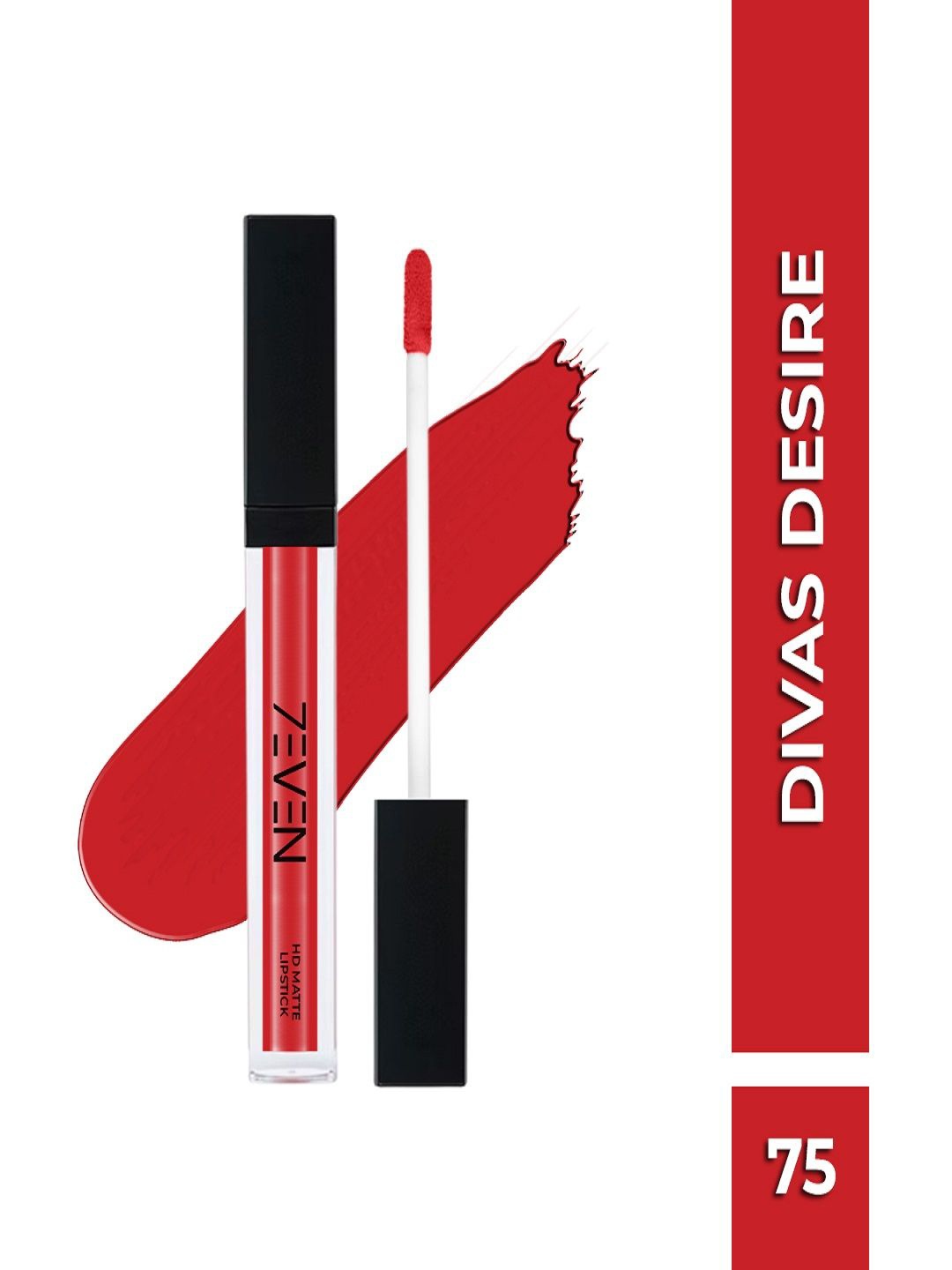 

7EVEN Girls Night Out Creamy Matte Liquid Lipstick - 5 ml - Divas Desire - 75, Red