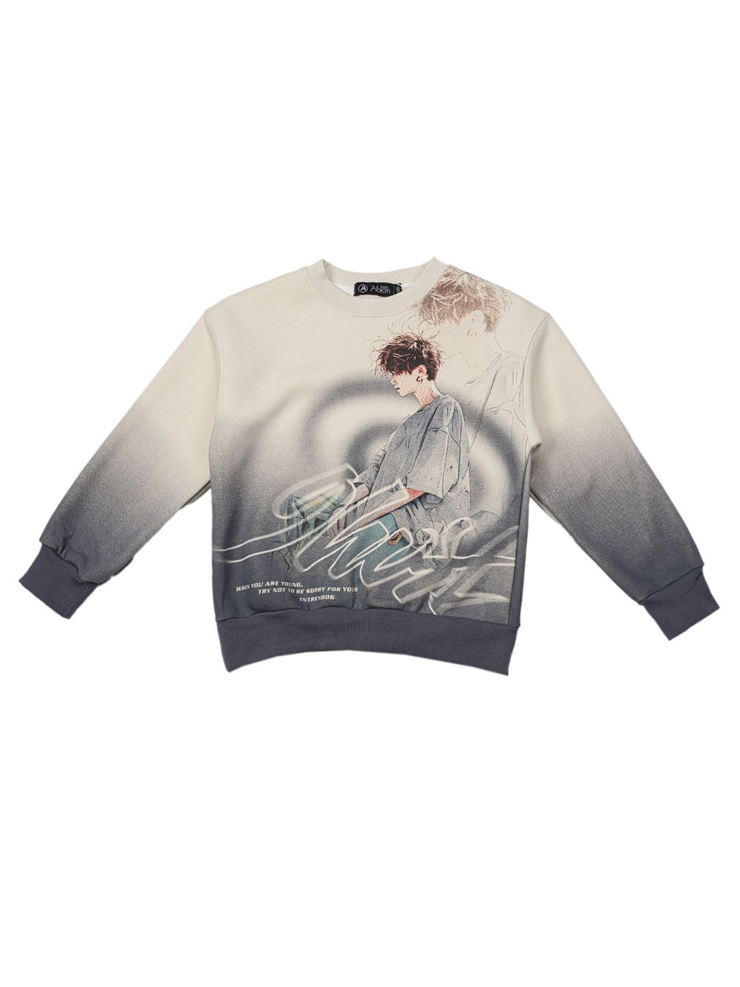

Albion By CnM Boys Graphic Printed Pullover, Cream