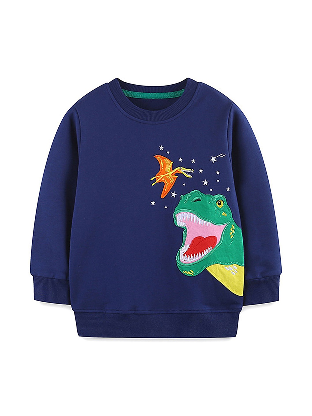 

LULU & SKY Boys Graphic Printed Pullover Sweatshirt, Blue