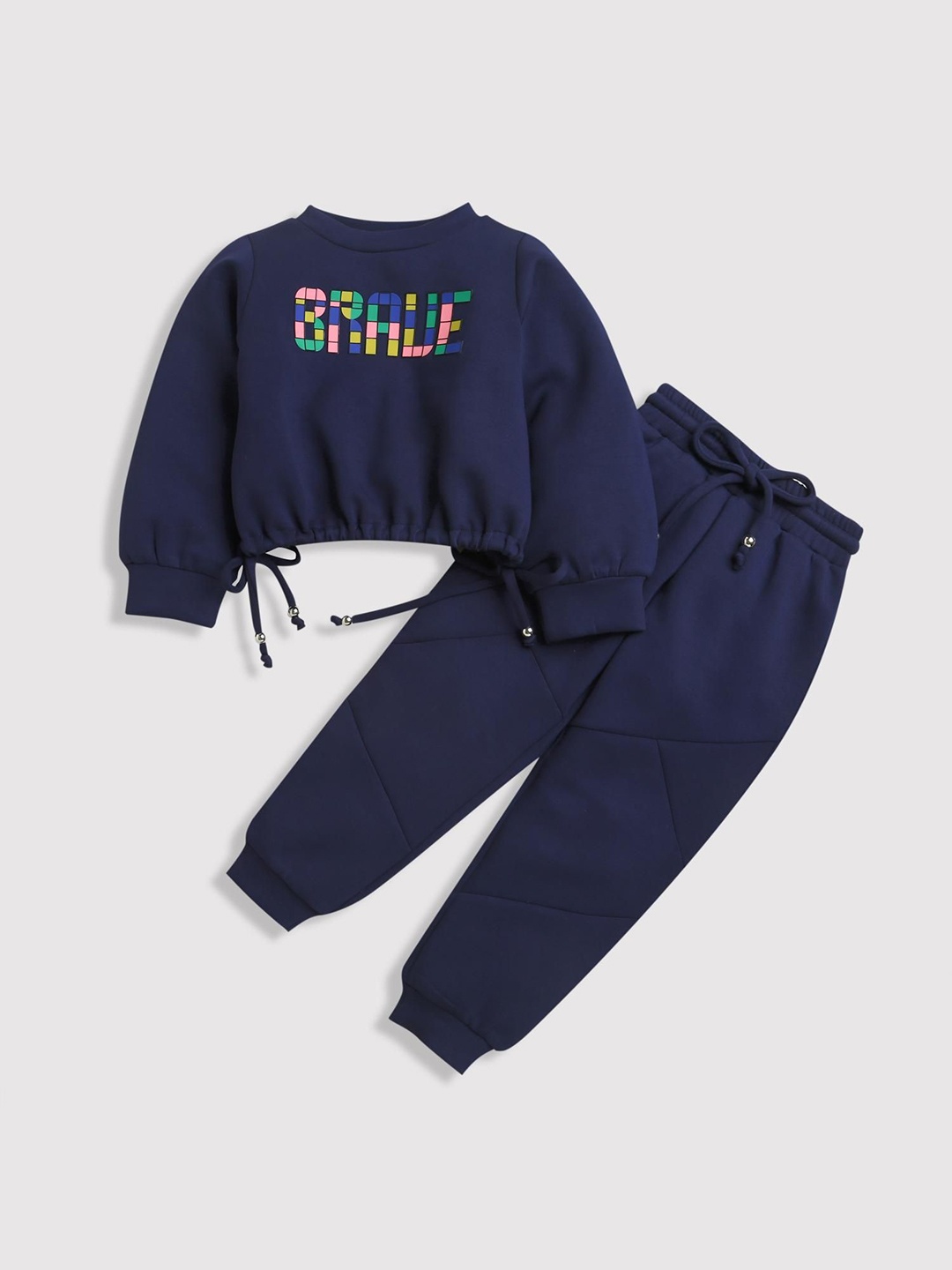 

Tiny Girl Girls Printed T-shirt With Joggers, Navy blue