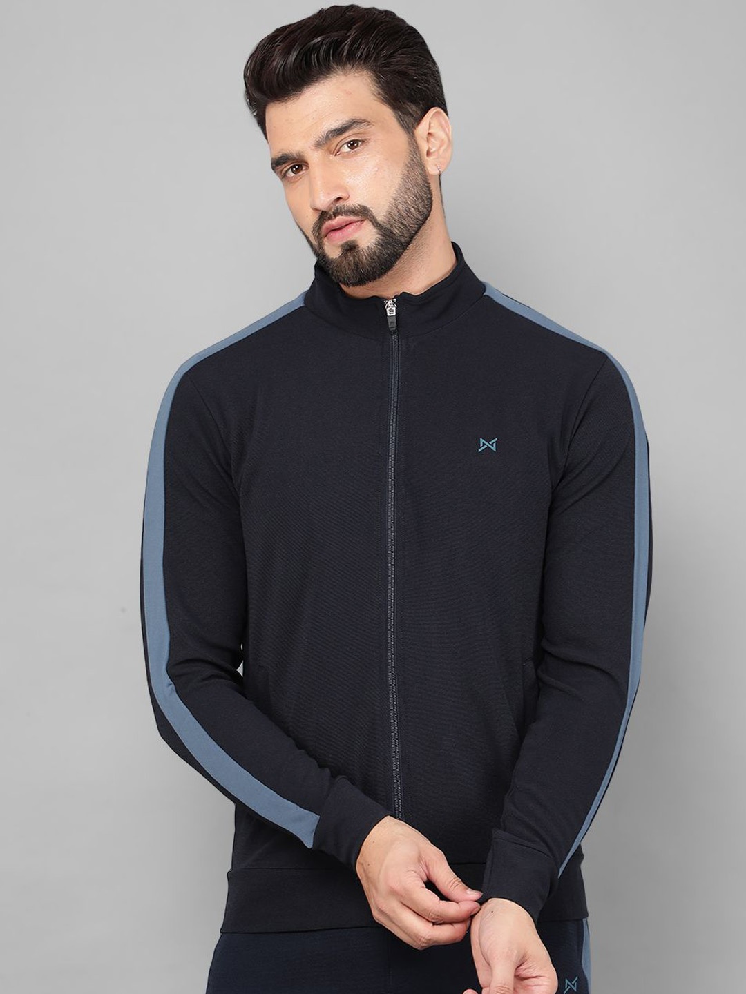 

Force NXT Men Lightweight Training or Gym Sporty Jacket, Navy blue
