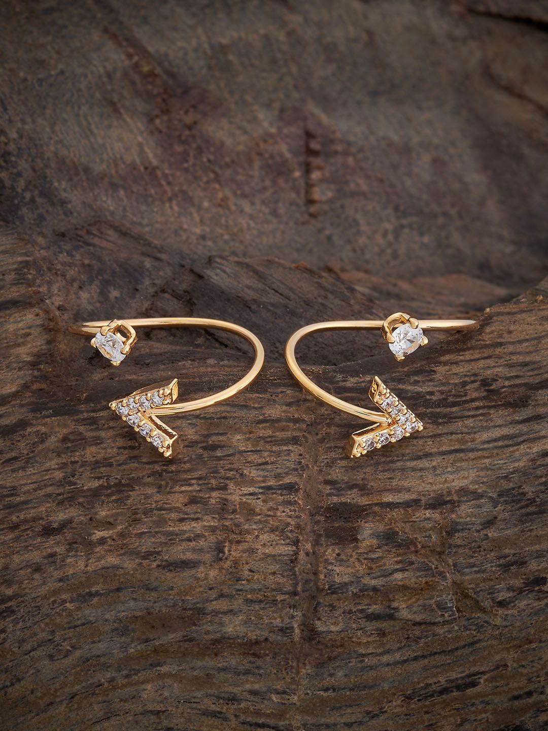 

Kushal's Fashion Jewellery Gold-Plated Cubic Zirconia Toe Rings
