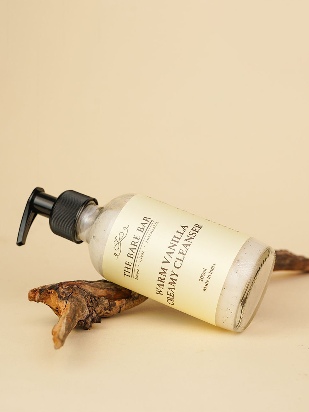 

The Bare Bar Warm Vanilla Creamy Cleanser - 200 ml, White