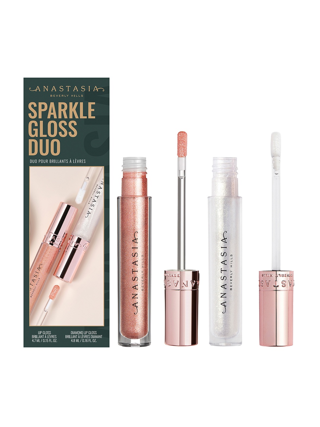 

ANASTASIA BEVERLY HILLS Long Lasting Sparkle Gloss Duo Kit, Pink