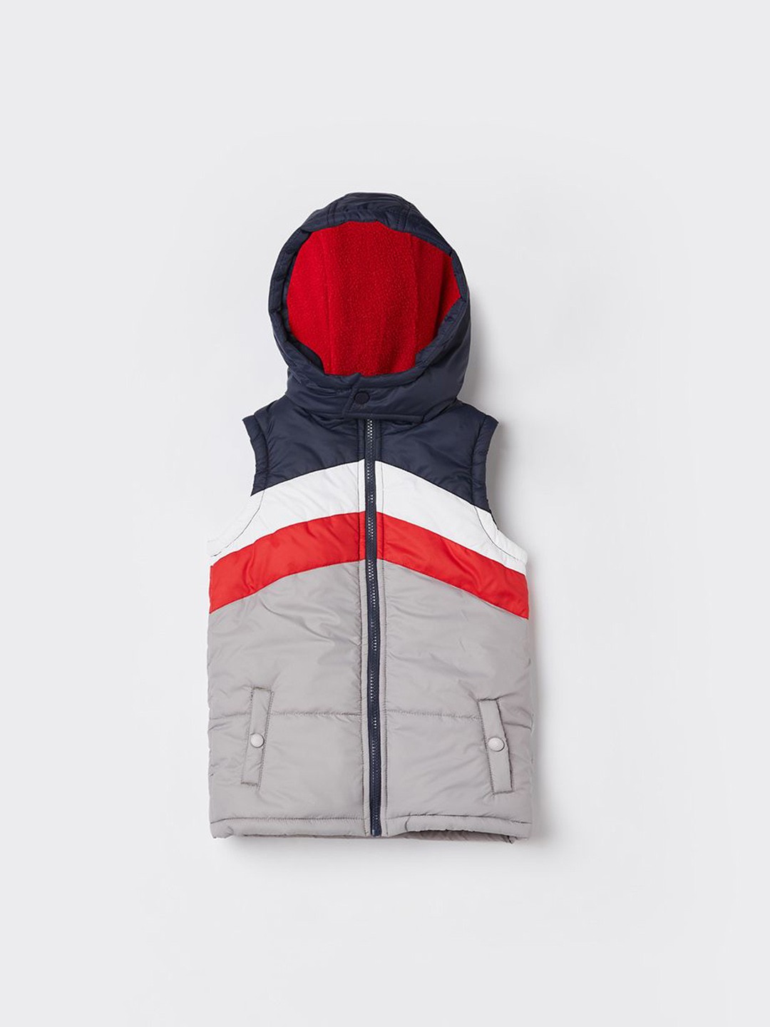 

Fame Forever by Lifestyle Boys Padded Jacket with Patchwork, Multi