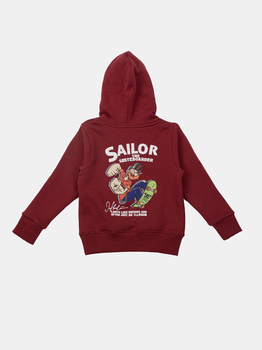 

Albion By CnM Boys Hooded Pullover Sweatshirt, Maroon