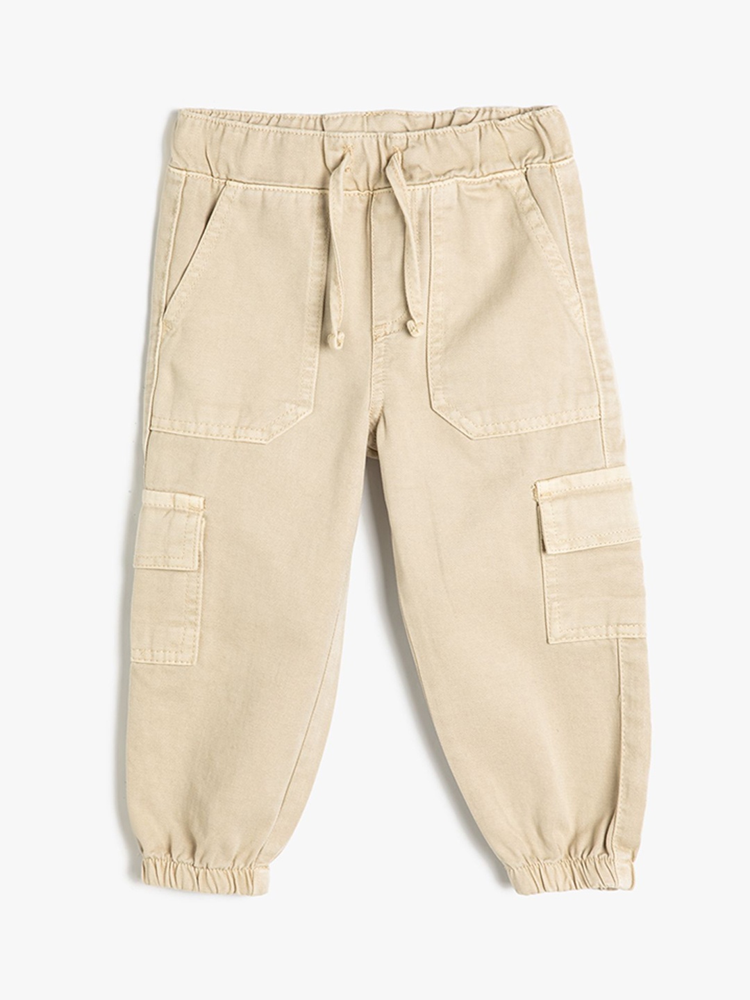 

Koton Girls Mid-Rise Regular Fit Joggers Trousers, Beige