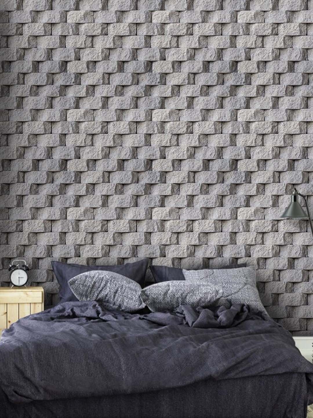 

Asian royal Grey Abstract Printed Waterproof Wallpaper