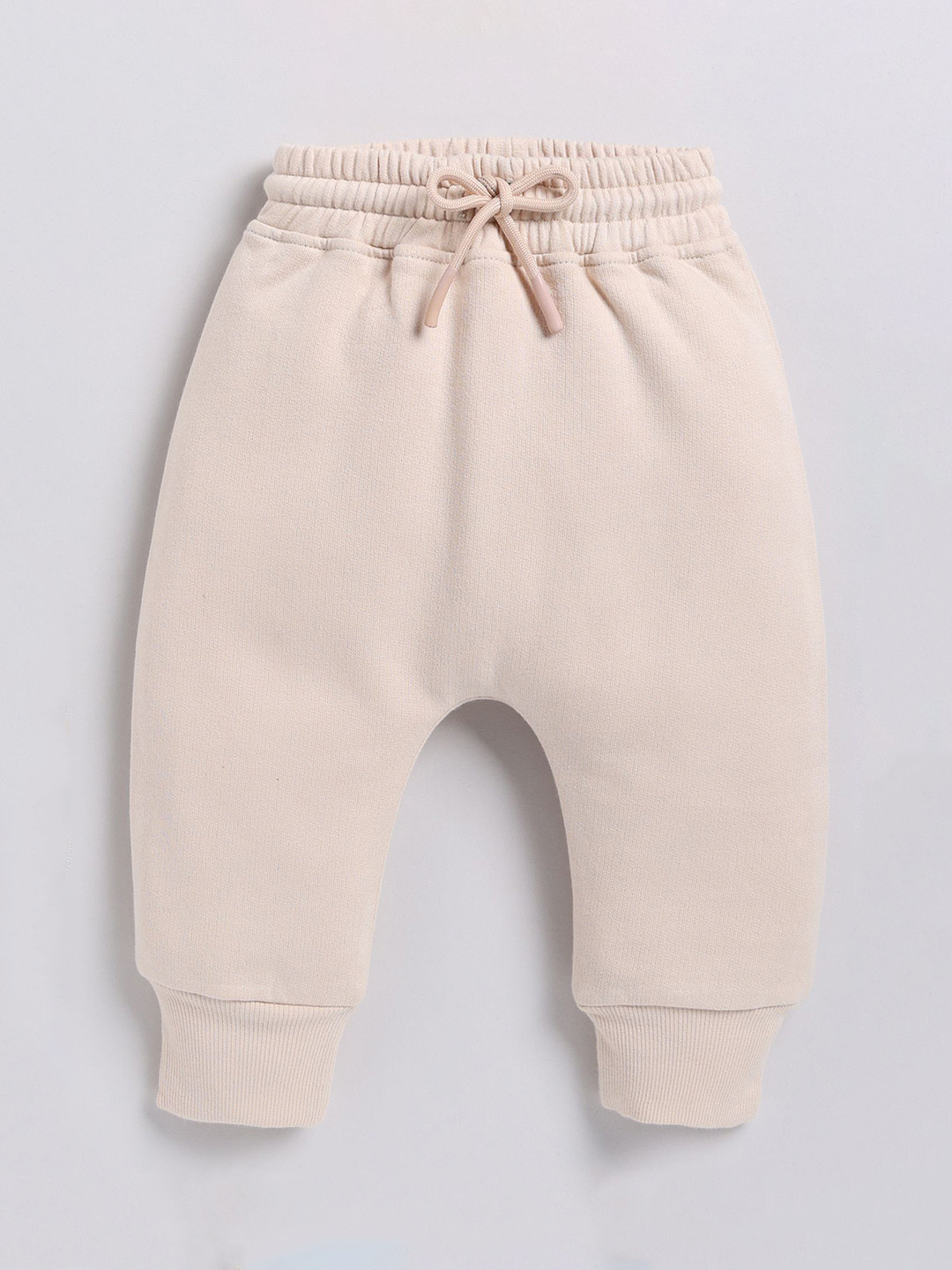 

COT & CANDY Infants Kids Relaxed Fit Mid Rise Regular Joggers, Peach