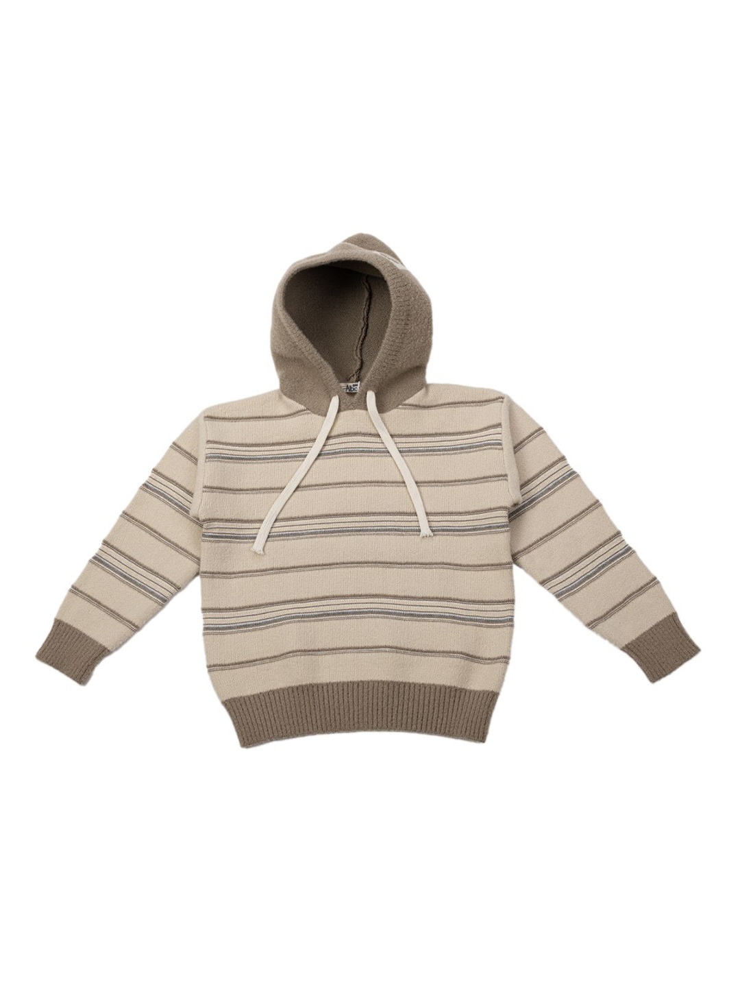 

Albion By CnM Boys Striped Woollen Pullover, Beige