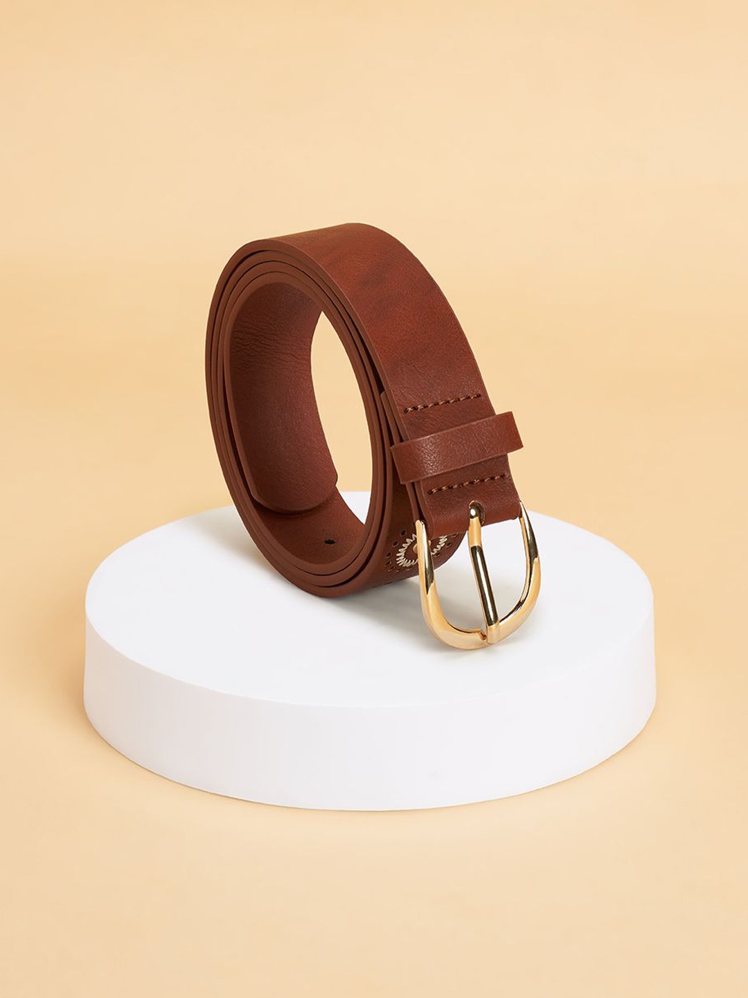 

Forever Glam by Pantaloons Women Woven Design Belt, Brown