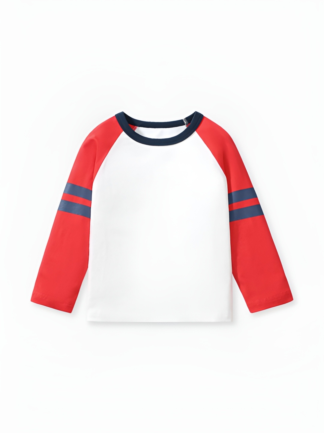 

LULU & SKY Boys Colourblocked Round Neck Cotton T-shirt, White