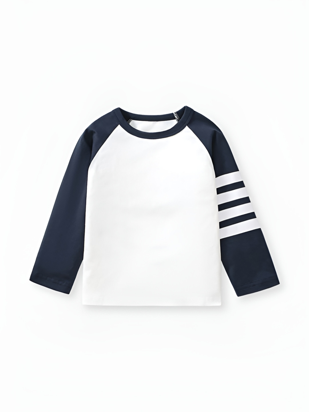 

LULU & SKY Boys Solid Round Neck Cotton T-shirt, Blue