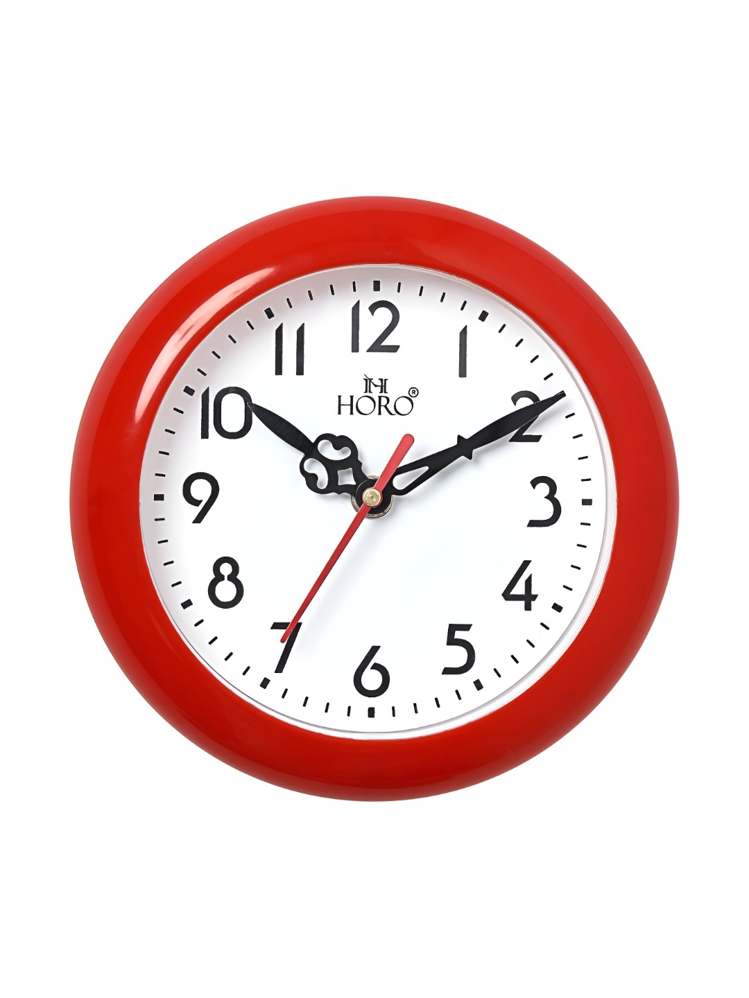 

Horo Red & White Printed Contemporary Analogue Round Shaped Wall Clock