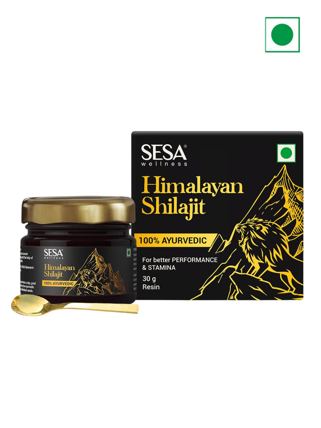 

Sesa Men 100% Ayurvedic Himalayan Shilajit Resin - 30 g, Transparent