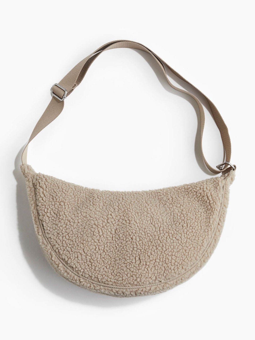 

H&M Teddy Crossbody Bag, Beige