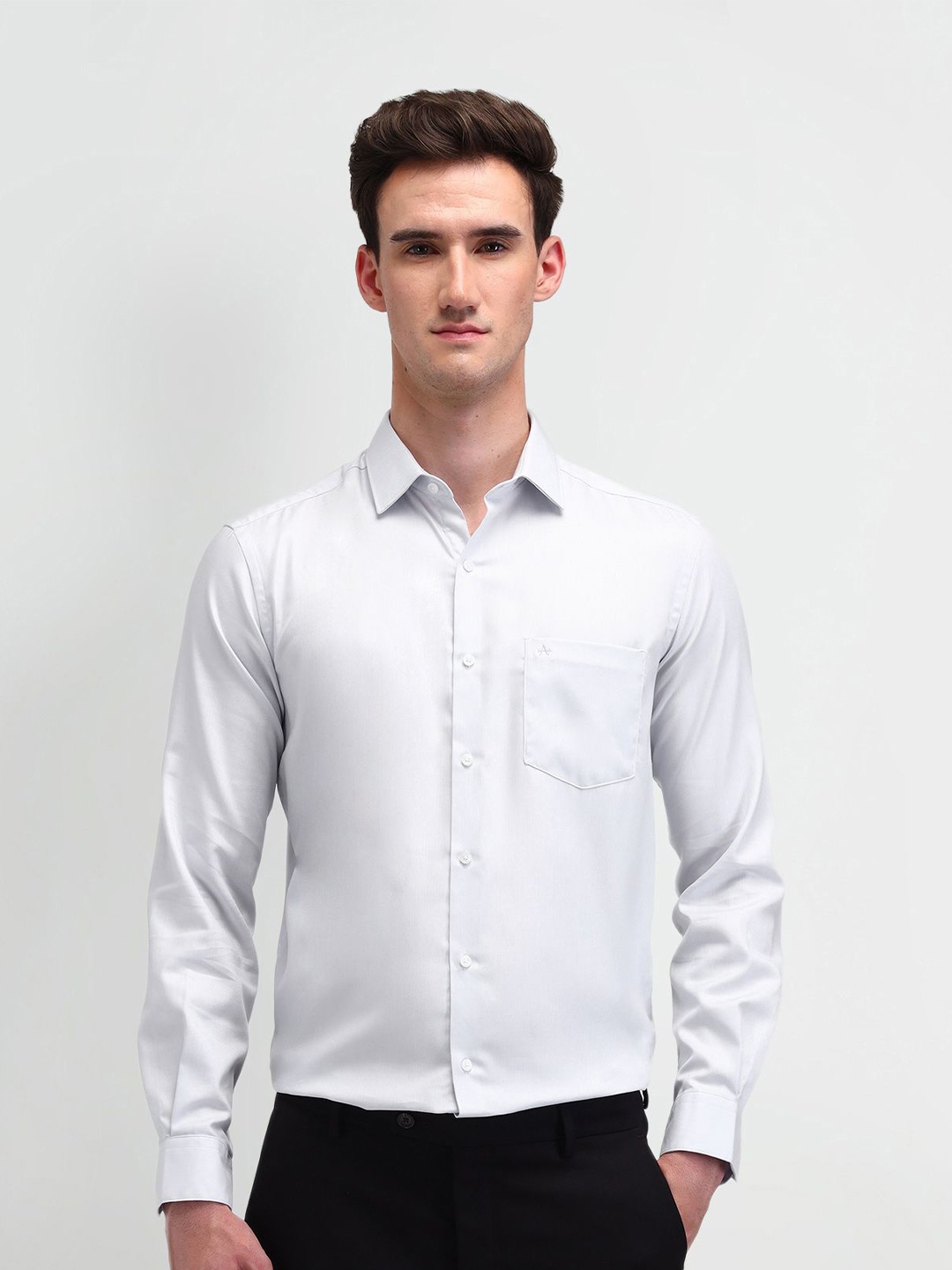 

Arrow Men Smart Slim Fit Opaque Formal Shirt, Grey